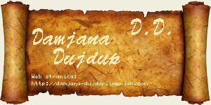 Damjana Dujdup vizit kartica